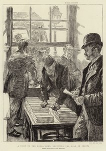 A Visit to the Royal Mint, Receiving the Gold in Ingots